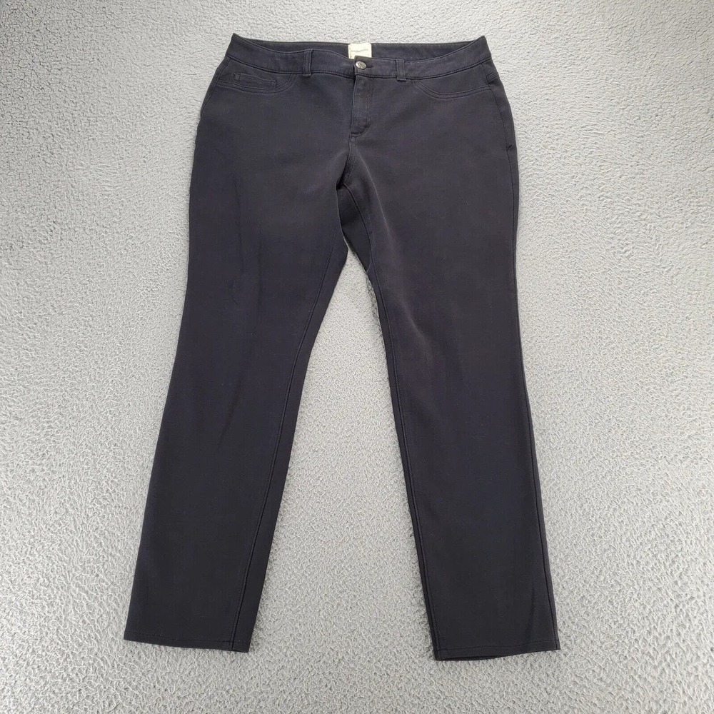 G.H. Bass & Co. Pants Womens 12‎ Black Mid Rise Straight Leg